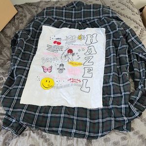 Womens reworked Flannel